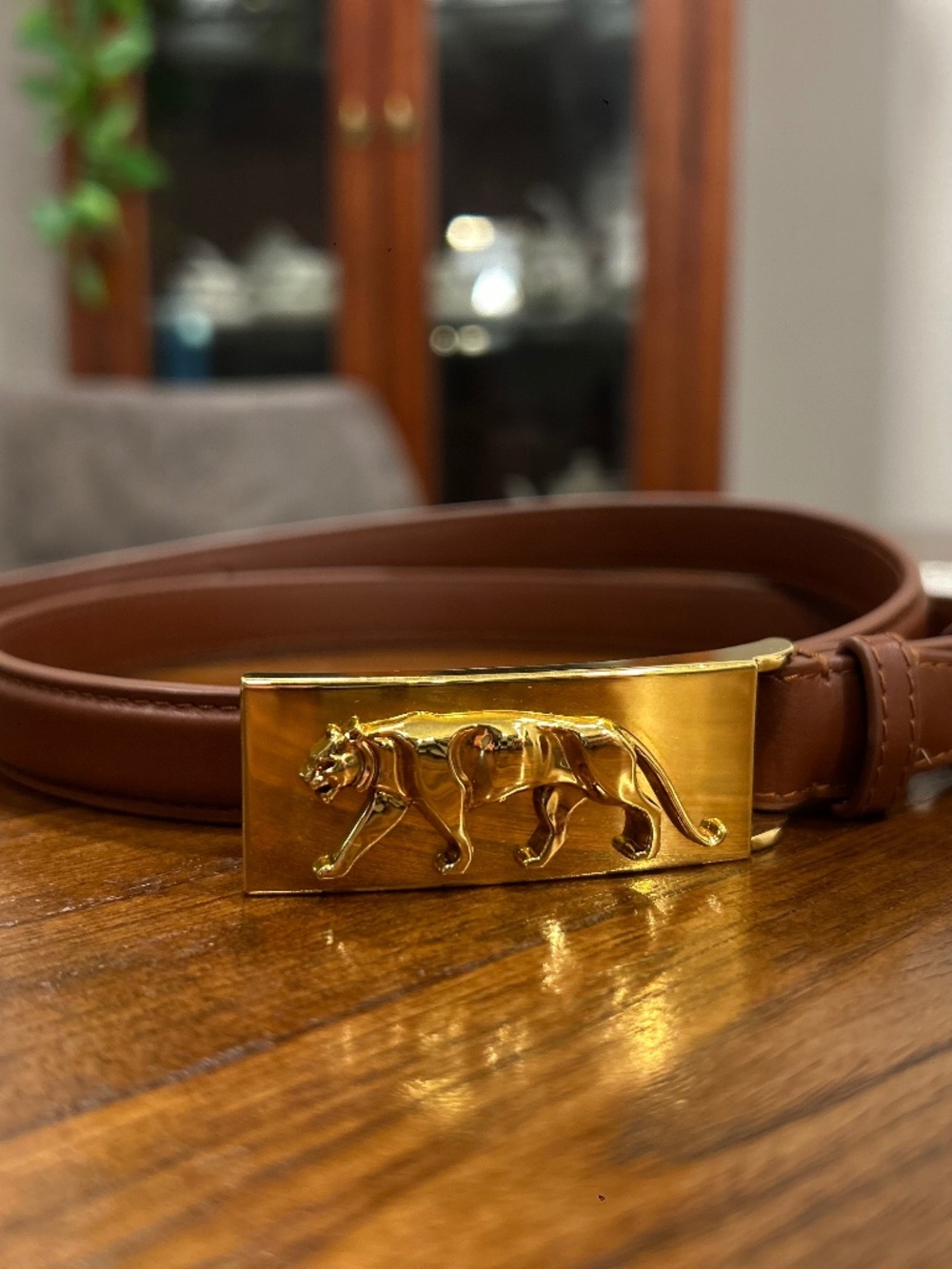 Sabyasachi brown leather belt